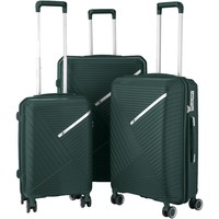 Набір валіз 2E SIGMA L+M+S смарагдовий 36, 61, 98 л 2E-SPPS-SET3-EG