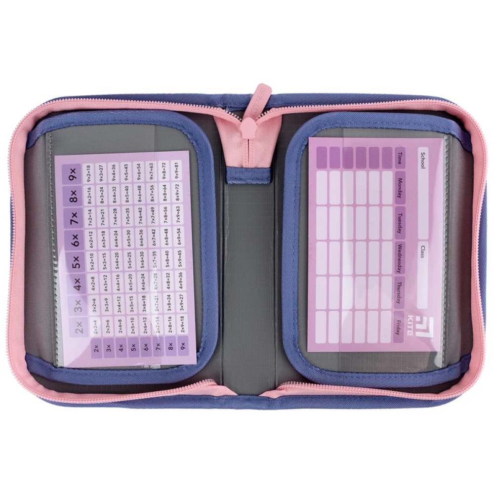 Пенал без наповнення Kite Purple Chequer K24-622-3