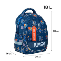 Шкільний набір Kite NASA Рюкзак + Пенал + Сумка для взуття SET_NS24-700M