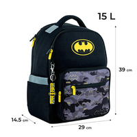Фото Шкільний набір Kite DC Comics Batman Рюкзак + Пенал + Сумка для взуття SET_DC24-770M