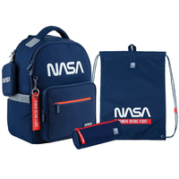 Шкільний набір Kite NASA Рюкзак + Пенал + Сумка для взуття SET_NS24-770M