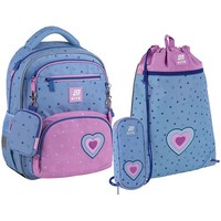 Фото Шкільний набір Kite Education LovelyРюкзак + Пенал + Сумка для взуття SET_K25-773M-1