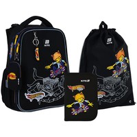 Фото Шкільний набір Kite Hot Wheels Skate Рюкзак + Пенал + Сумка для взуття SET_HW25-531M