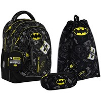 Фото Шкільний набір Kite DC Batman Рюкзак + Пенал + Сумка для взуття SET_DC25-700M