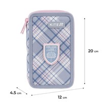 Фото Пенал без наповнення Kite College Line Girl K25-623-1