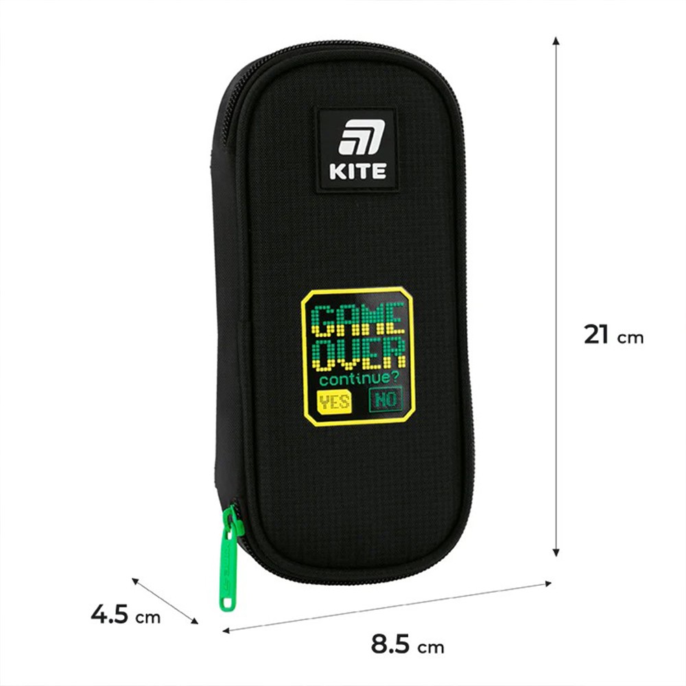 Пенал без наповнення Kite Game Over K25-662-6
