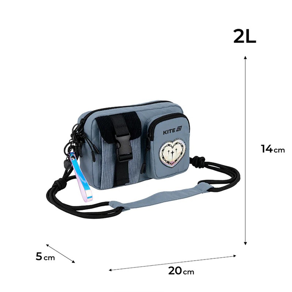 Сумка-кросбоді Kite Education teens K25-2522-3