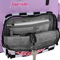 Шкільний набір Kite Education Aggretsuko Рюкзак + Пенал + Ланчбокс + Пляшка + Сумка для взуття + Гаманець