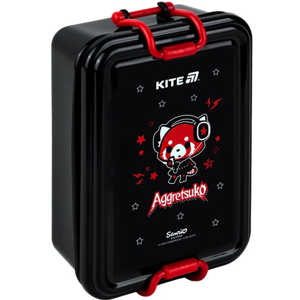 Шкільний набір Kite Education Aggretsuko Рюкзак + Пенал + Ланчбокс + Пляшка + Сумка для взуття + Гаманець