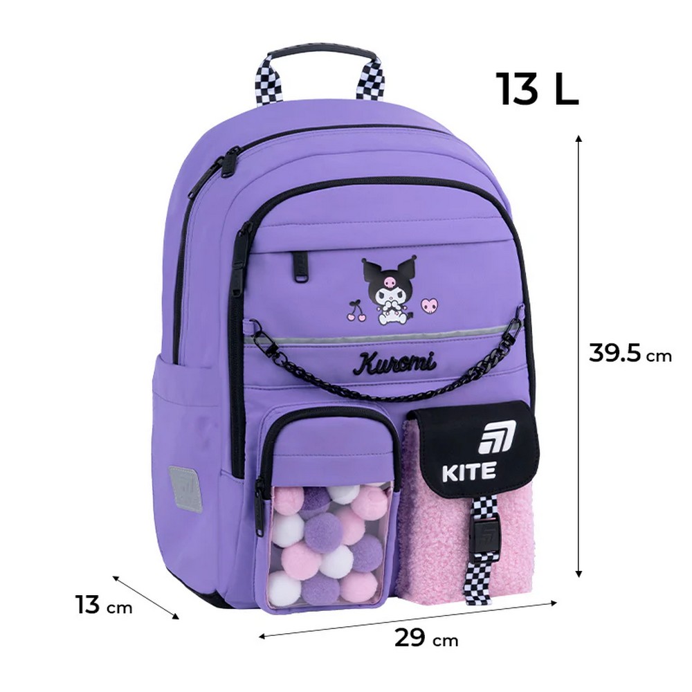 Рюкзак Kite Education Kuromi 13 л HK26-584M